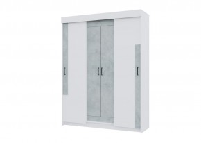 Спальный гарнитур VICTOR (модульный) Белый-Бетон в Челябинске - chelyabinsk.mebel24.online | фото 13