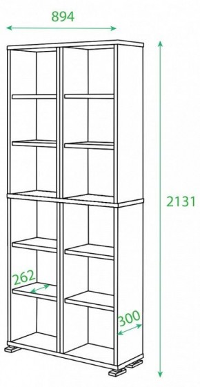 Стеллаж Домино нельсон ПУ-30-1 в Челябинске - chelyabinsk.mebel24.online | фото 2