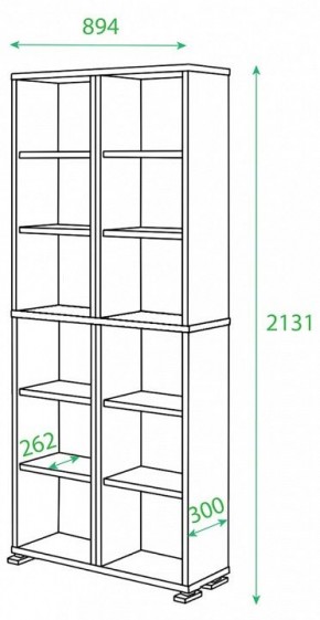 Стеллаж Домино ПУ-30-1 в Челябинске - chelyabinsk.mebel24.online | фото 2