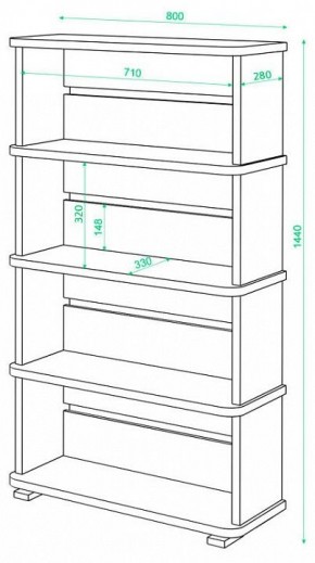 Стеллаж Домино СБ-25/4 в Челябинске - chelyabinsk.mebel24.online | фото 2