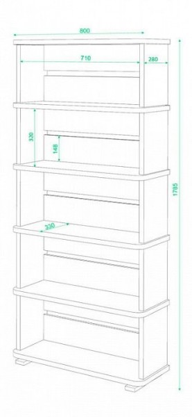 Стеллаж Домино СБ-25/5 в Челябинске - chelyabinsk.mebel24.online | фото 3