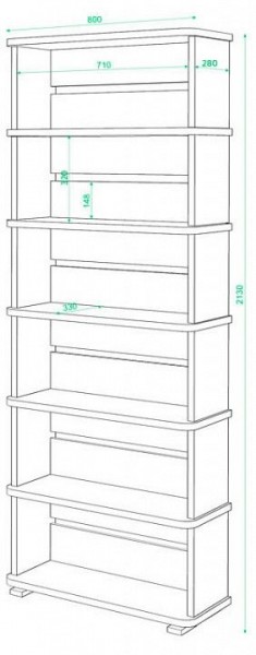 Стеллаж Домино СБ-25/6 в Челябинске - chelyabinsk.mebel24.online | фото 2