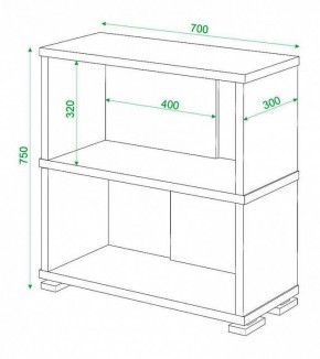 Стеллаж книжный Домино нельсон СБ-10_2 в Челябинске - chelyabinsk.mebel24.online | фото 4