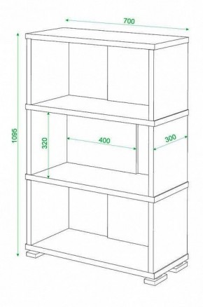 Стеллаж книжный Домино нельсон СБ-10_3 в Челябинске - chelyabinsk.mebel24.online | фото 3