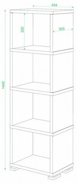 Стеллаж-колонка Домино СБ-15/4 в Челябинске - chelyabinsk.mebel24.online | фото 2