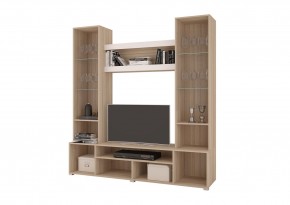 Стенка АНТАЛИЯ 2 (Сонома/Графит софт) в Челябинске - chelyabinsk.mebel24.online | фото 2