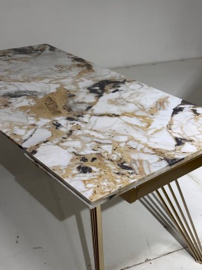 Стол ACERRA NEW 160 GLOSS GRAND JADE SOLID CERAMIC/ каркас цвета шампань, ®DISAUR в Челябинске - chelyabinsk.mebel24.online | фото 5