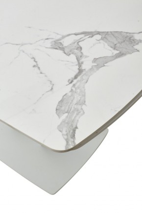 Стол ALATRI 120 GLOSS STATUARIO WHITE SOLID CERAMIC / WHITE, ®DISAUR в Челябинске - chelyabinsk.mebel24.online | фото 10