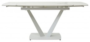 Стол ALATRI 120 GLOSS STATUARIO WHITE SOLID CERAMIC / WHITE, ®DISAUR в Челябинске - chelyabinsk.mebel24.online | фото 4