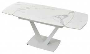 Стол ALATRI 120 GLOSS STATUARIO WHITE SOLID CERAMIC / WHITE, ®DISAUR в Челябинске - chelyabinsk.mebel24.online | фото 6