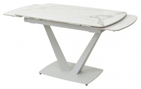 Стол ALATRI 120 GLOSS STATUARIO WHITE SOLID CERAMIC / WHITE, ®DISAUR в Челябинске - chelyabinsk.mebel24.online | фото 8