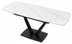 Стол ALATRI 120 MATT WHITE MARBLE SOLID CERAMIC / BLACK, ®DISAUR в Челябинске - chelyabinsk.mebel24.online | фото 4