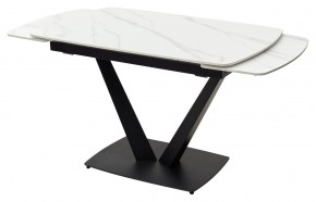 Стол ALATRI 120 MATT WHITE MARBLE SOLID CERAMIC / BLACK, ®DISAUR в Челябинске - chelyabinsk.mebel24.online | фото 8
