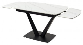 Стол ALATRI 120 MATT WHITE MARBLE SOLID CERAMIC / BLACK, ®DISAUR в Челябинске - chelyabinsk.mebel24.online | фото 9
