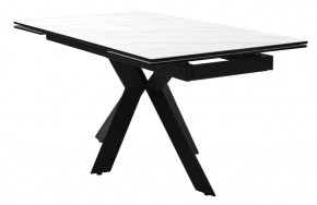 Стол BELLUNO 160 MARBLES KL-99 Белый мрамор матовый, итальянская керамика/ черный каркас, ®DISAUR в Челябинске - chelyabinsk.mebel24.online | фото 2