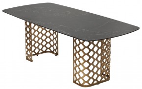 Стол CHIAVARI 220 KL-116 Черный мрамор матовый, итальянская керамика / бронзовый, ®DISAUR в Челябинске - chelyabinsk.mebel24.online | фото 7