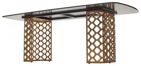 Стол CHIAVARI 220 KL-188 Контрастный мрамор матовый, итальянская керамика / Шампань, ®DISAUR в Челябинске - chelyabinsk.mebel24.online | фото 5