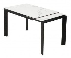 Стол CORNER 120 HIGH GLOSS STATUARIO керамика, стекло/ черный каркас, ®DISAUR в Челябинске - chelyabinsk.mebel24.online | фото 3