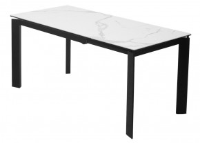 Стол CORNER 120 HIGH GLOSS STATUARIO керамика, стекло/ черный каркас, ®DISAUR в Челябинске - chelyabinsk.mebel24.online | фото 5