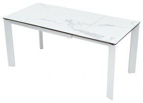 Стол CORNER 120 MATTE STATUARIO Белый мрамор матовый керамика, стекло/ белый каркас, ®DISAUR в Челябинске - chelyabinsk.mebel24.online | фото 3