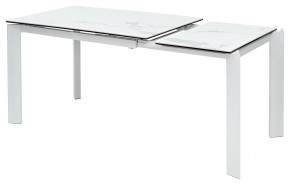 Стол CORNER 120 MATTE STATUARIO Белый мрамор матовый керамика, стекло/ белый каркас, ®DISAUR в Челябинске - chelyabinsk.mebel24.online | фото 4