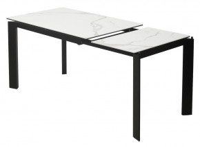 Стол CORNER 120 MATTE STATUARIO Белый мрамор матовый керамика, стекло/ черный каркас, ®DISAUR в Челябинске - chelyabinsk.mebel24.online | фото 4