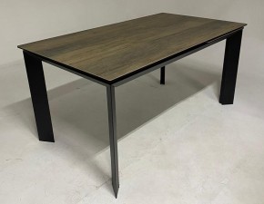 Стол CREMONA 140 KL-61 под дерево, итальянская керамика/ черный каркас, ®DISAUR в Челябинске - chelyabinsk.mebel24.online | фото 2