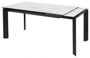 Стол CREMONA 140 MATTE STATUARIO Белый мрамор матовый, керамика/ черный каркас, ®DISAUR в Челябинске - chelyabinsk.mebel24.online | фото 6