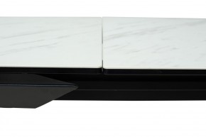 Стол CREMONA 160 KL-99 Белый мрамор матовый, итальянская керамика / черный каркас, ®DISAUR в Челябинске - chelyabinsk.mebel24.online | фото 4