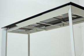Стол CREMONA 180 KL-188 Контрастный мрамор матовый, итальянская керамика/ белый каркас, ®DISAUR в Челябинске - chelyabinsk.mebel24.online | фото 8
