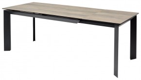 Стол CREMONA 180 KL-61 Под дерево, итальянская керамика / черный каркас, ®DISAUR в Челябинске - chelyabinsk.mebel24.online | фото 1