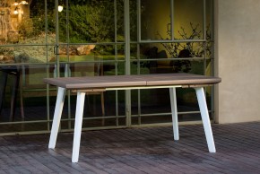Стол Гармония раздвижной (Harmony Extendable) белый-капучино в Челябинске - chelyabinsk.mebel24.online | фото 1