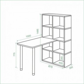 Стол компьютерный Bartolo в Челябинске - chelyabinsk.mebel24.online | фото 3