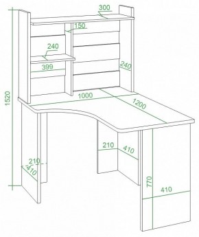 Стол компьютерный Домино Lite СКЛ-Угл120+НКЛ-100 в Челябинске - chelyabinsk.mebel24.online | фото 2