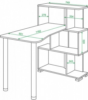 Стол компьютерный Домино нельсон СЛ-5-3СТ-2 в Челябинске - chelyabinsk.mebel24.online | фото 2