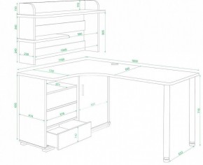 Стол компьютерный Домино нельсон СР-145М в Челябинске - chelyabinsk.mebel24.online | фото 2