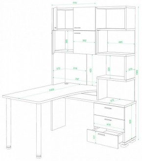 Стол компьютерный Домино нельсон СР-500М/140 в Челябинске - chelyabinsk.mebel24.online | фото 2