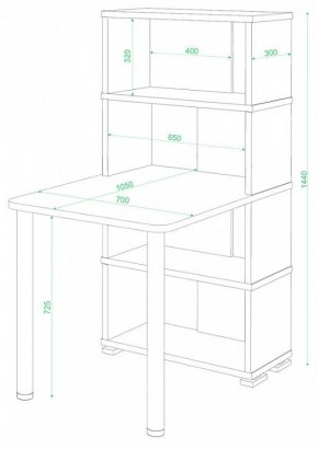 Стол компьютерный Домино СБ-10М/4 в Челябинске - chelyabinsk.mebel24.online | фото 2