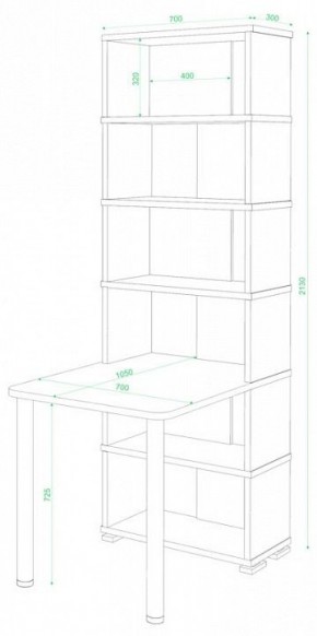 Стол компьютерный Домино СБ-10М/6 в Челябинске - chelyabinsk.mebel24.online | фото 2