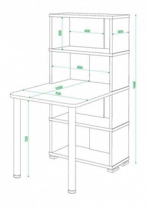 Стол компьютерный Домино СБ-10М4 в Челябинске - chelyabinsk.mebel24.online | фото 3