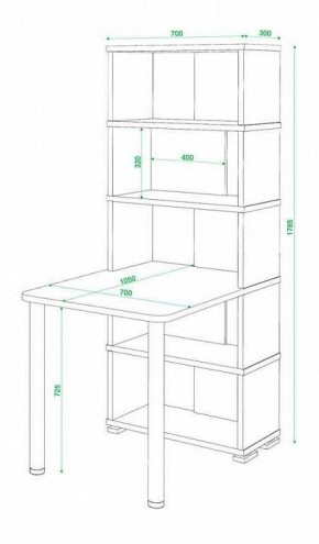 Стол компьютерный Домино СБ-10М5 в Челябинске - chelyabinsk.mebel24.online | фото 3