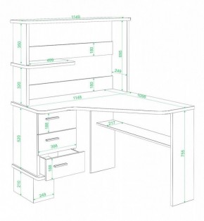 Стол компьютерный Домино СД-45 в Челябинске - chelyabinsk.mebel24.online | фото 2
