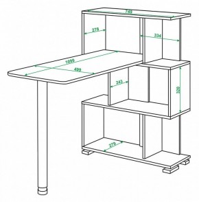 Стол компьютерный Домино СЛ-5-3СТ в Челябинске - chelyabinsk.mebel24.online | фото 2