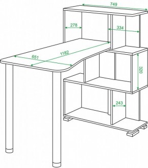 Стол компьютерный Домино СЛ-5-3СТ-2 в Челябинске - chelyabinsk.mebel24.online | фото 2