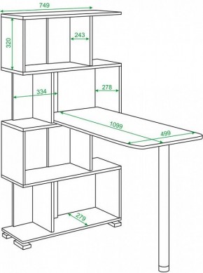 Стол компьютерный Домино СЛ-5-4СТ в Челябинске - chelyabinsk.mebel24.online | фото 2