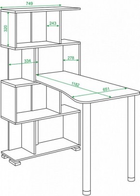 Стол компьютерный Домино СЛ-5-4СТ-2 в Челябинске - chelyabinsk.mebel24.online | фото 2