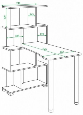 Стол компьютерный Домино СЛ-5-4СТ-2 в Челябинске - chelyabinsk.mebel24.online | фото 2
