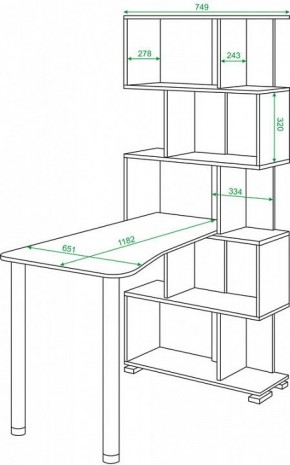 Стол компьютерный Домино СЛ-5СТ-2 в Челябинске - chelyabinsk.mebel24.online | фото 2