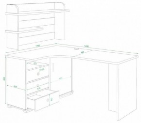 Стол компьютерный Домино СР-145 в Челябинске - chelyabinsk.mebel24.online | фото 2