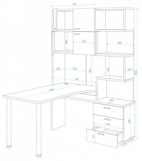 Стол компьютерный Домино СР-500М/160 в Челябинске - chelyabinsk.mebel24.online | фото 2